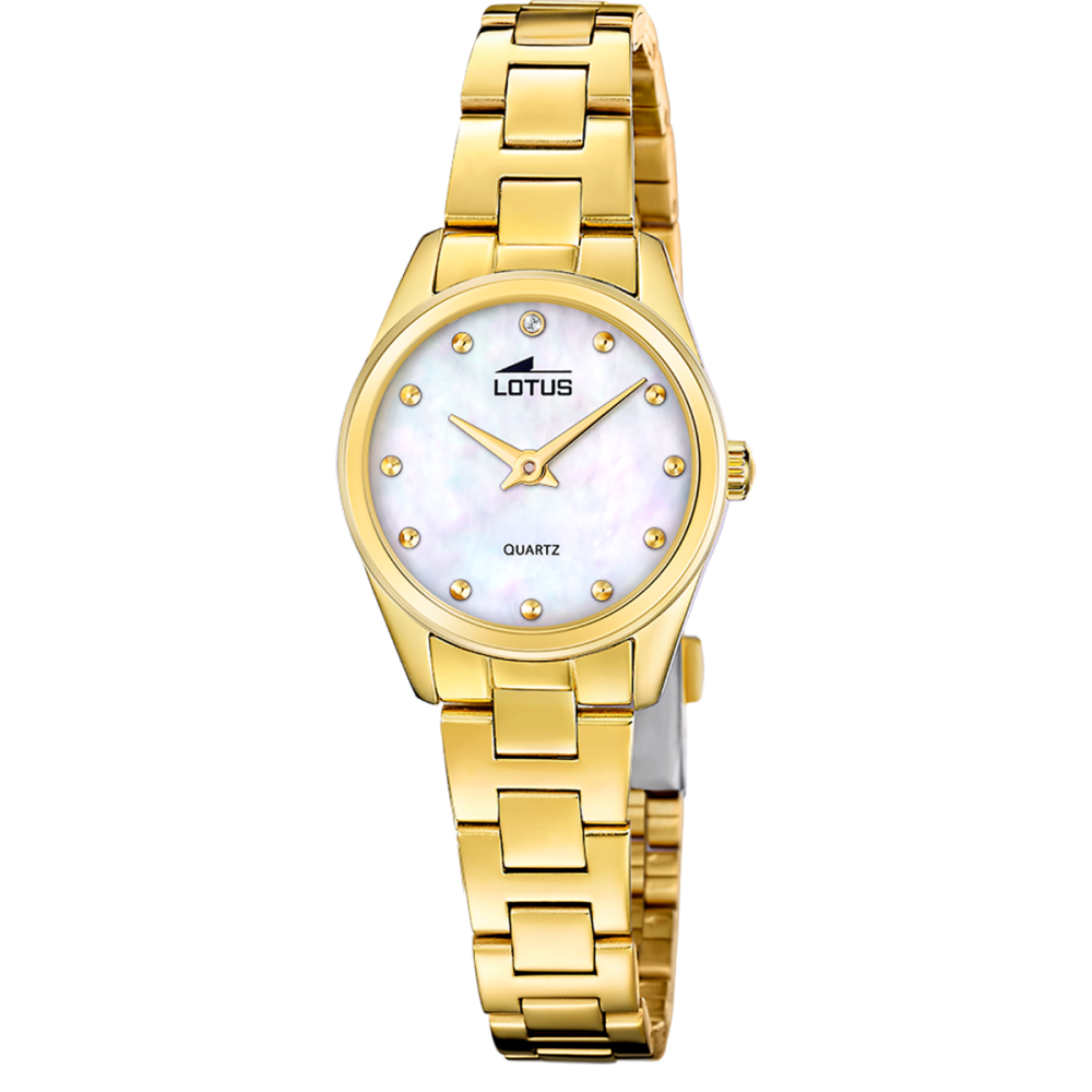 Lotus Box Orologio+Bracciale Acciaio Gold Quadrante Madreperla