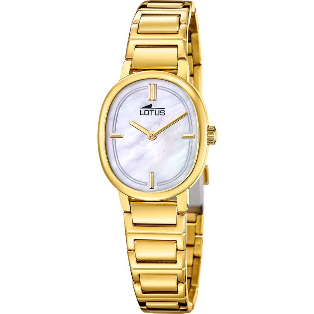Lotus Box Orologio+Bracciale Acciaio Gold Quadrante Madreperla