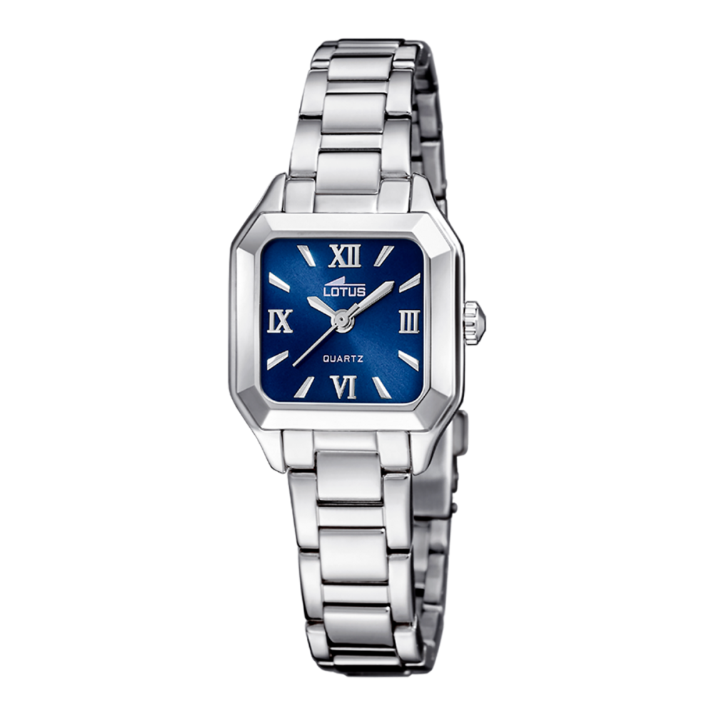 Lotus Orologio Solo Tempo Acciaio Quadrante Blu