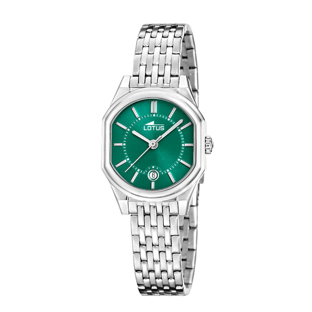 Lotus Orologio Solo Tempo Acciaio Quadrante Verde