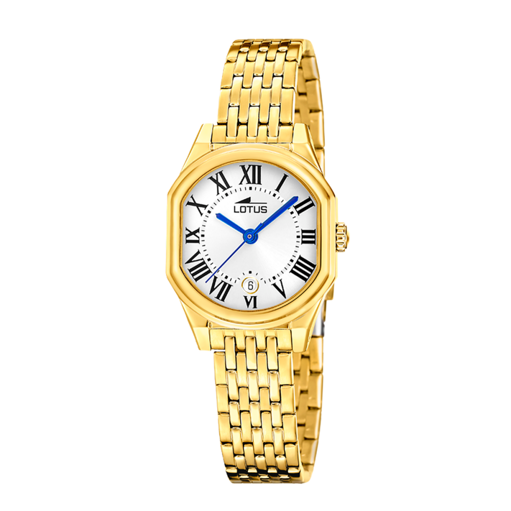 Lotus Orologio Solo Tempo Acciaio Gold Quadrante Silver