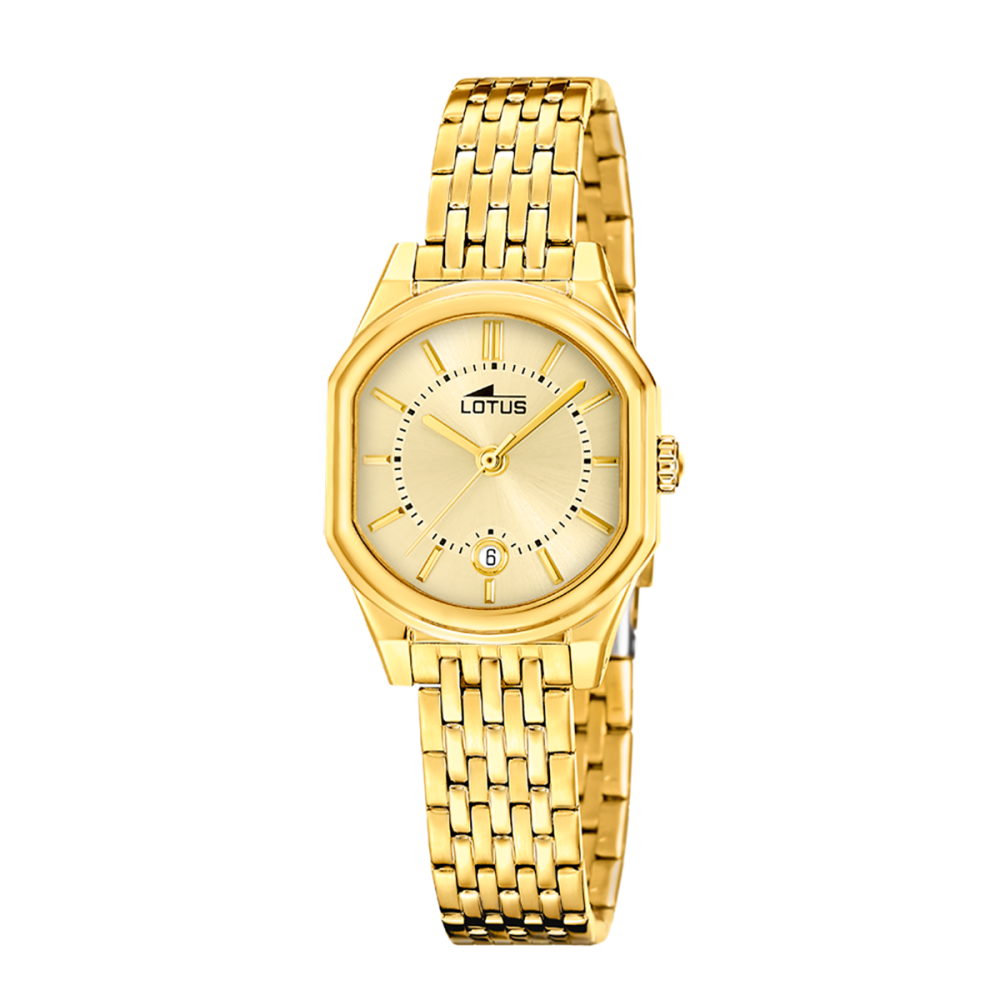 Lotus Orologio Solo Tempo Acciaio Gold Quadrante Gold