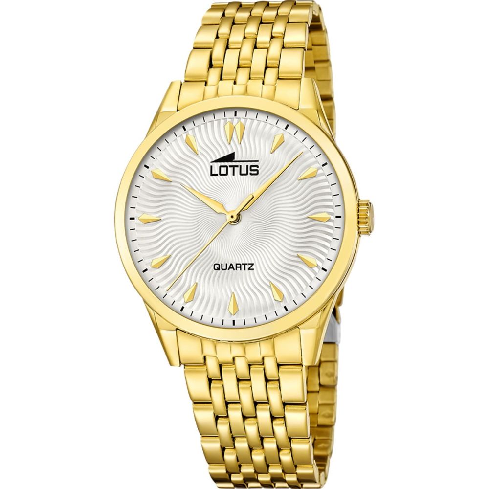 Lotus Solo Tempo Acciaio Gold Quadrante Silver