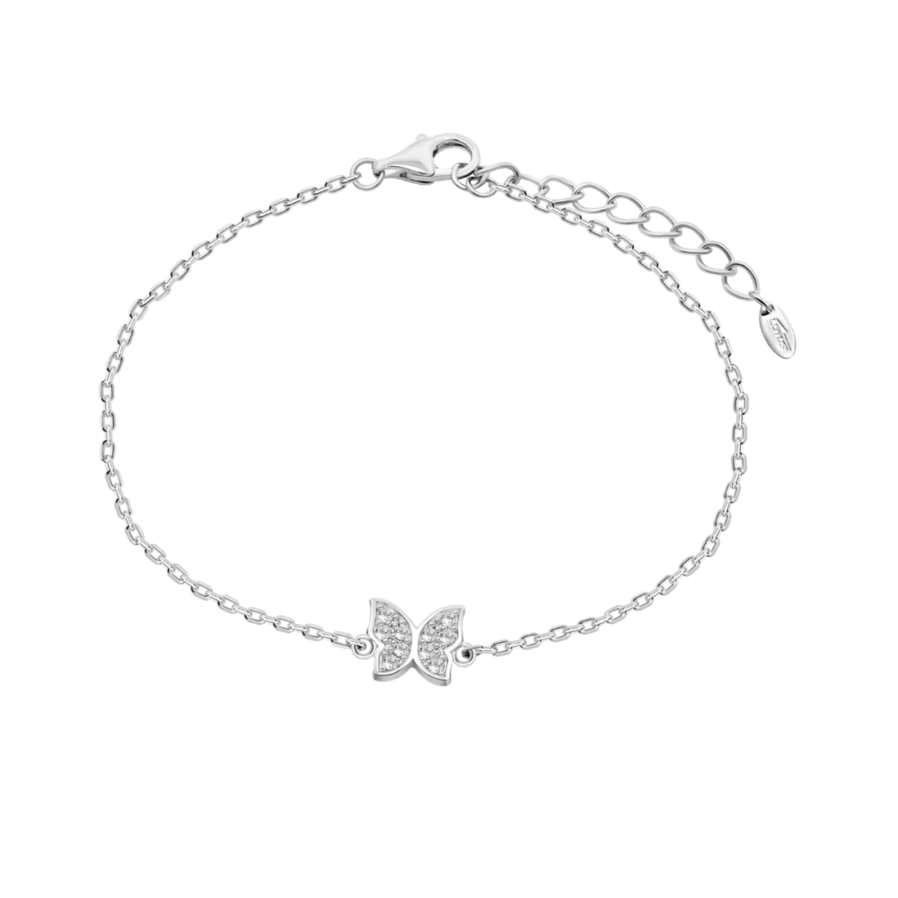 Lotus Bracciale Argento Farfalla Zirconata