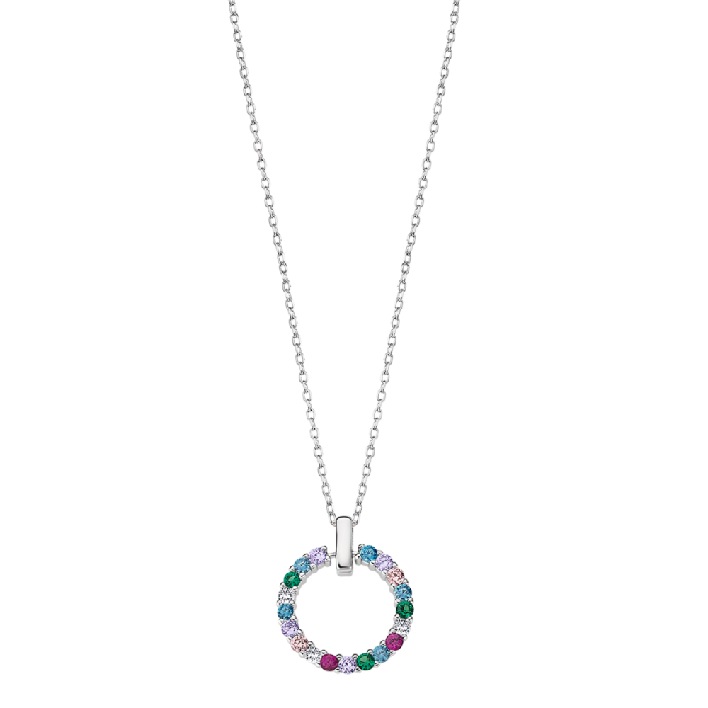 Lotus Collana Donna Argento Zirconi Multicolor