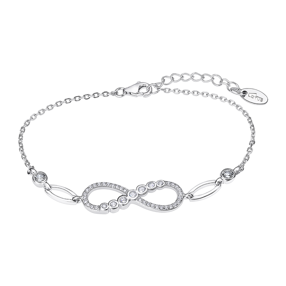 Lotus Bracciale Donna Argento Con Infinito