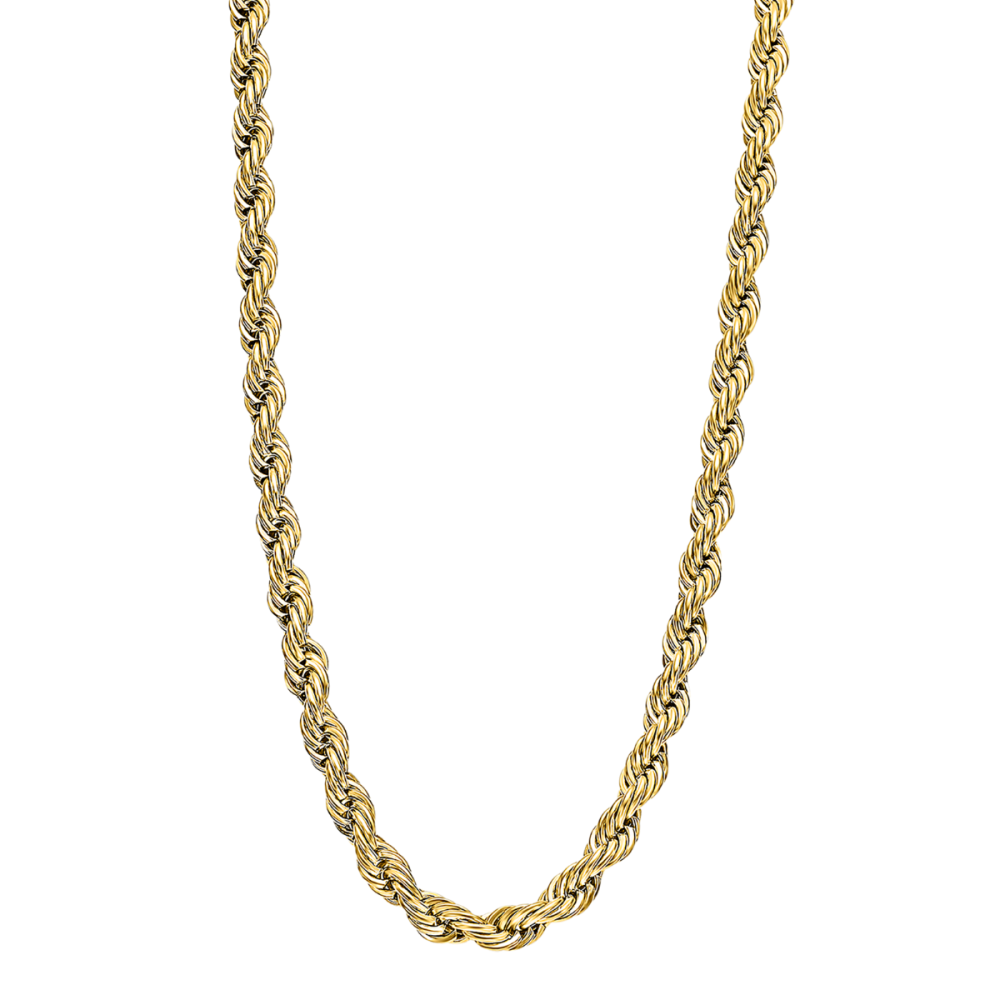 Lotus Collana Acciaio Gold Catena Anelli Concatenati