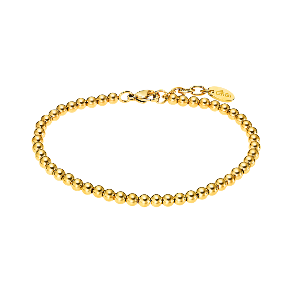 Lotus Bracciale Unisex Acciaio Gold Sfere