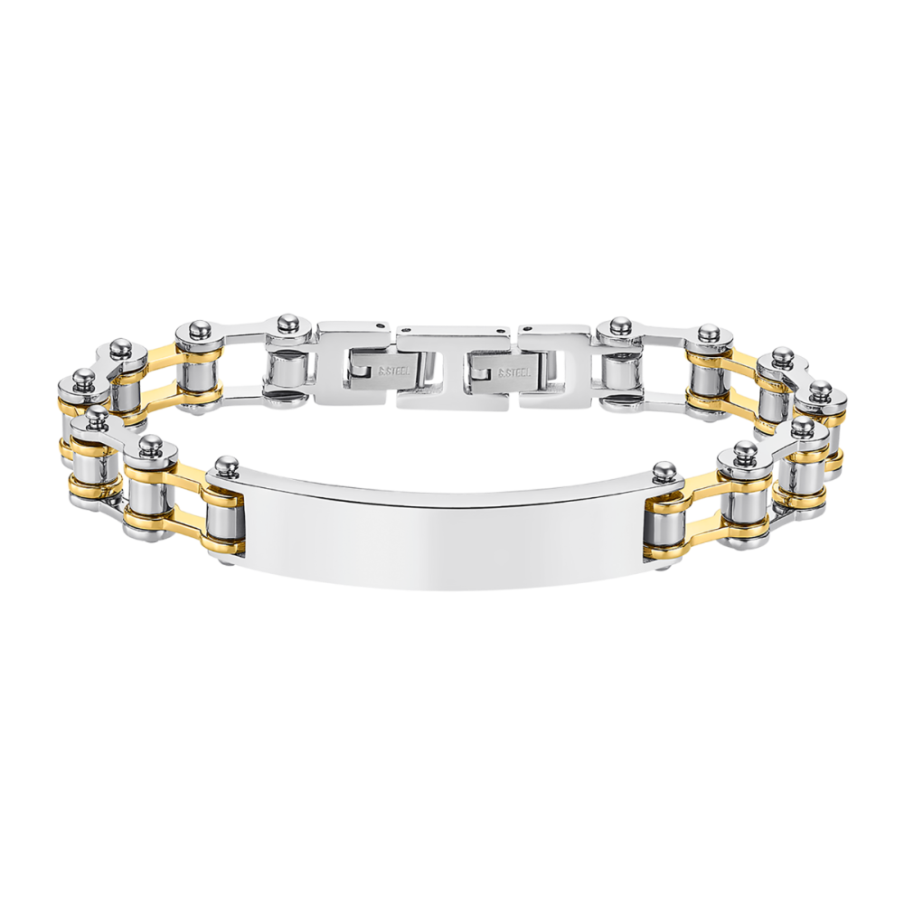 Lotus Bracciale Acciaio Bicolore con Piastra