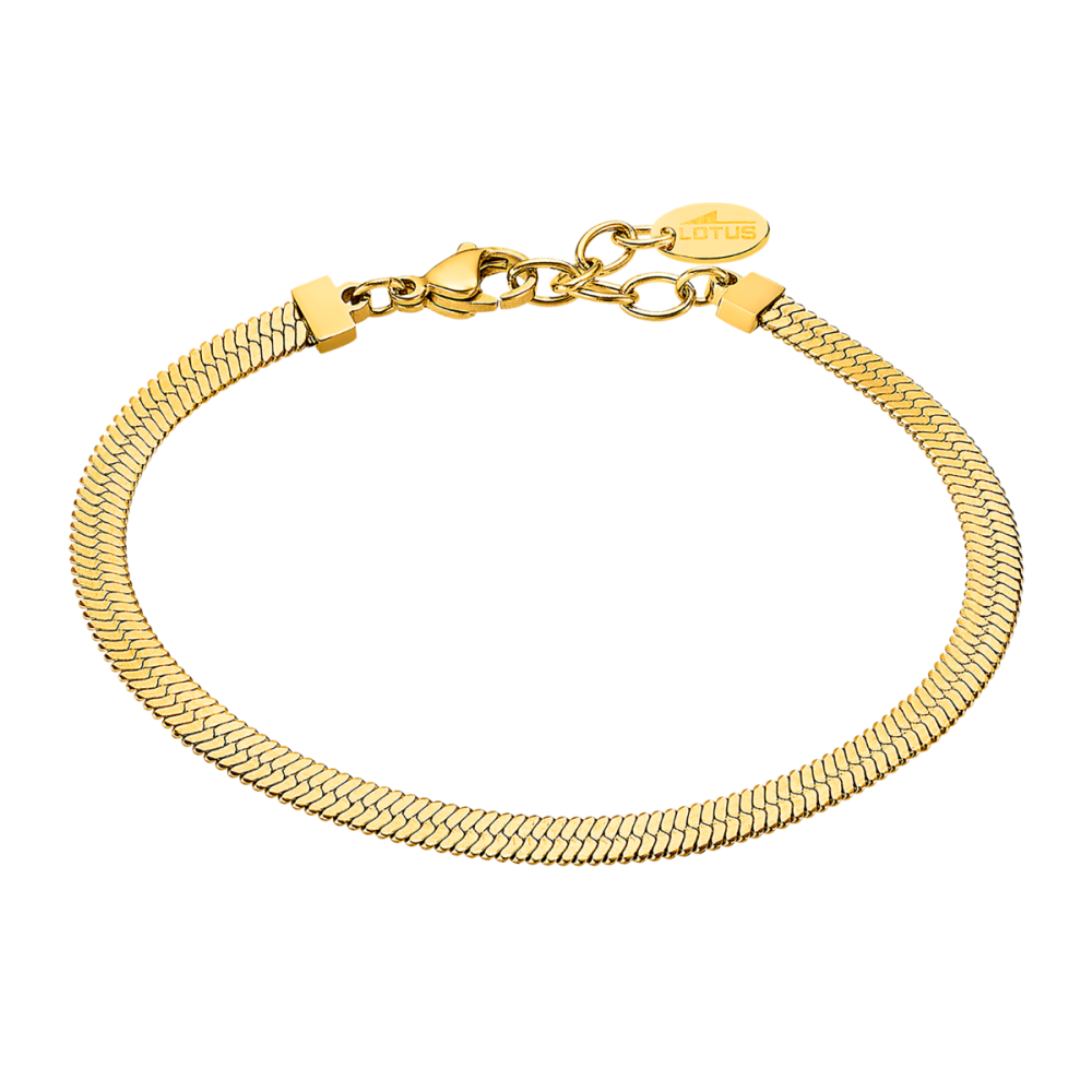 Lotus Bracciale Snake Acciaio Gold Unisex 