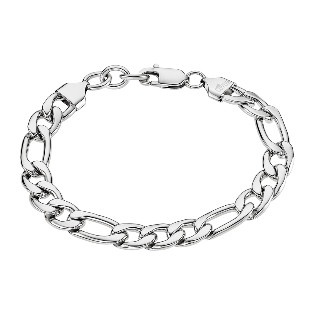 Lotus Bracciale Catena Grande 3+1 Acciaio