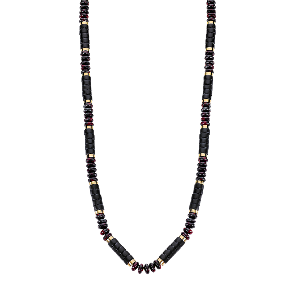 Lotus Collana Acciaio Pietre 4 mm Multicolor