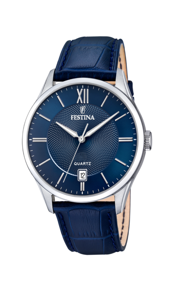 Festina Orologio Acciaio Solo Tempo Quadrante Blu