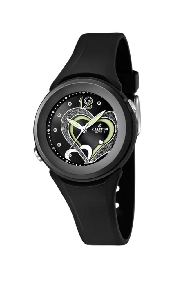 Calypso Solo Tempo Gomma Nera Quadrante Nero