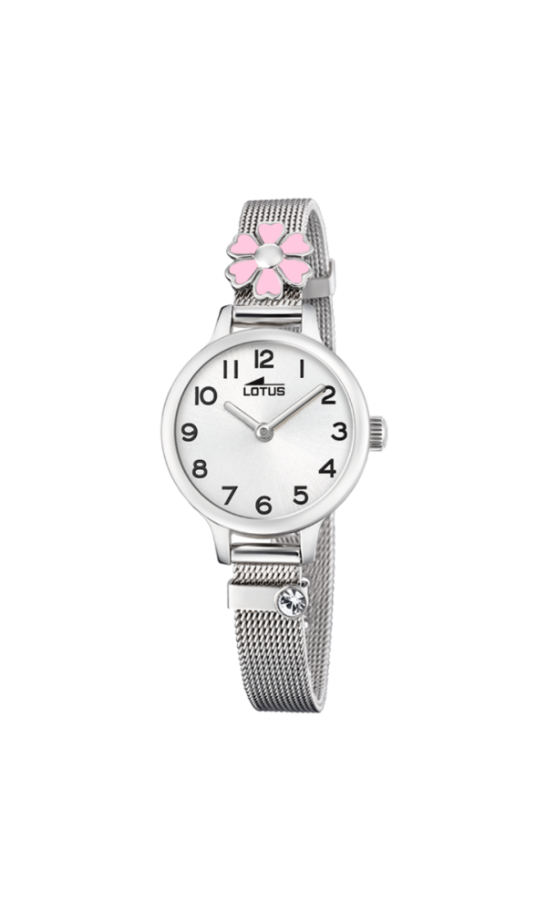Lotus Orologio Acciaio Solo Tempo Bambina Fiore