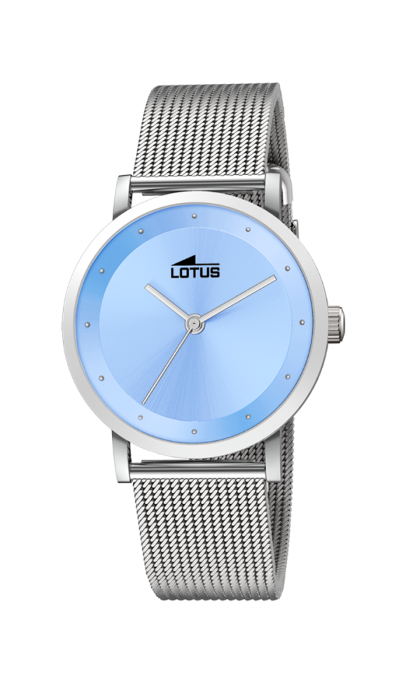 Lotus Orologio Acciaio Solo Tempo Quadrante Celeste