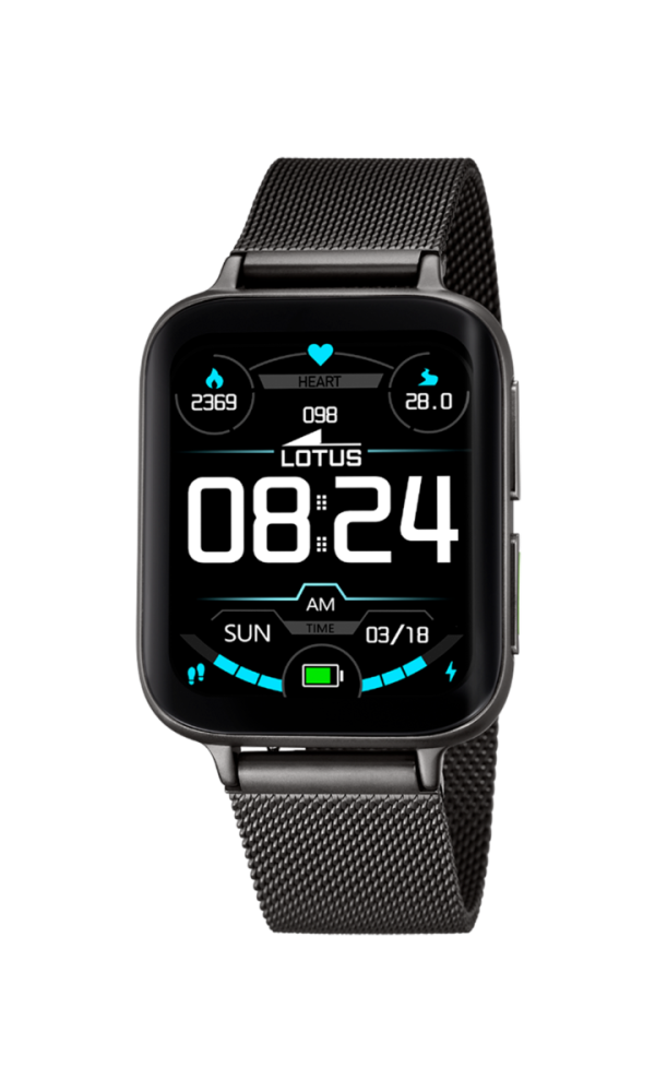 Lotus Orologio Smartwatch Unisex Acciaio Nero