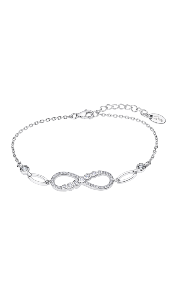 Lotus Bracciale Donna Argento Con Infinito