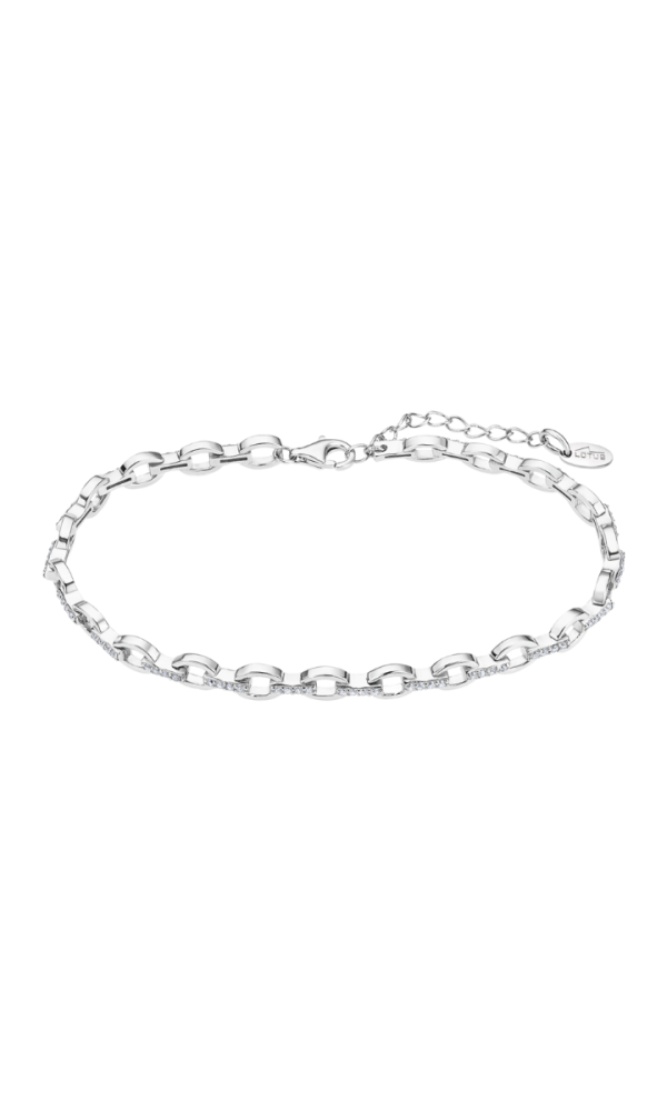 Lotus Bracciale Donna Argento Cristalli Bianchi