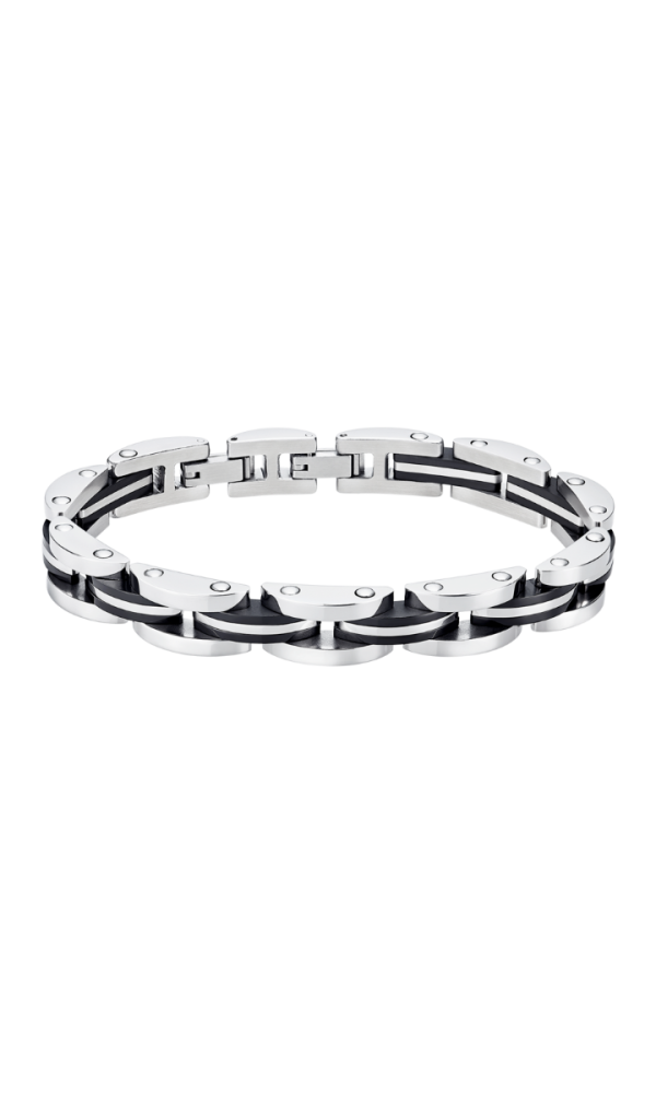 Lotus Bracciale Uomo Acciaio e Pvd Nero