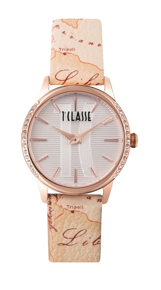 1° Classe Orologio Solo Tempo Acciaio Rosè e Pelle Panarea