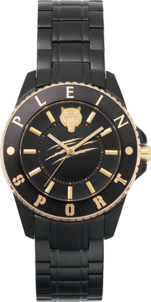 Plein Sport Orologio Acciaio Ip Nero Solo Tempo Glam