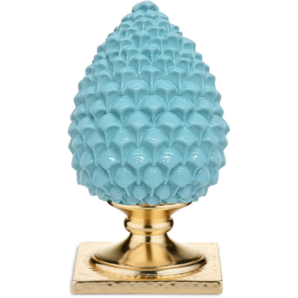 Valenti Pigna Portafortuna Tiffany Base Oro 13 cm