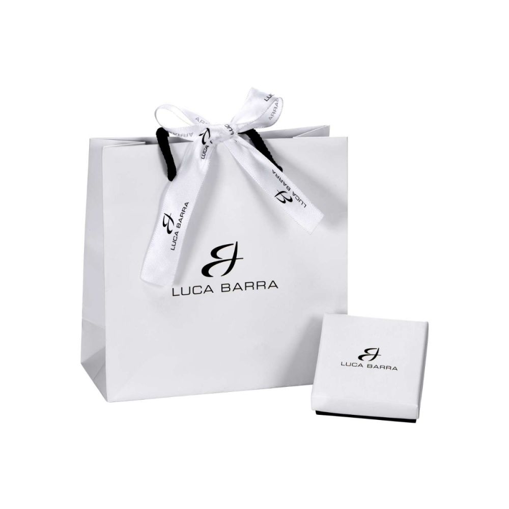 Luca Barra Bracciale Acciaio Con Elemento Zirconato