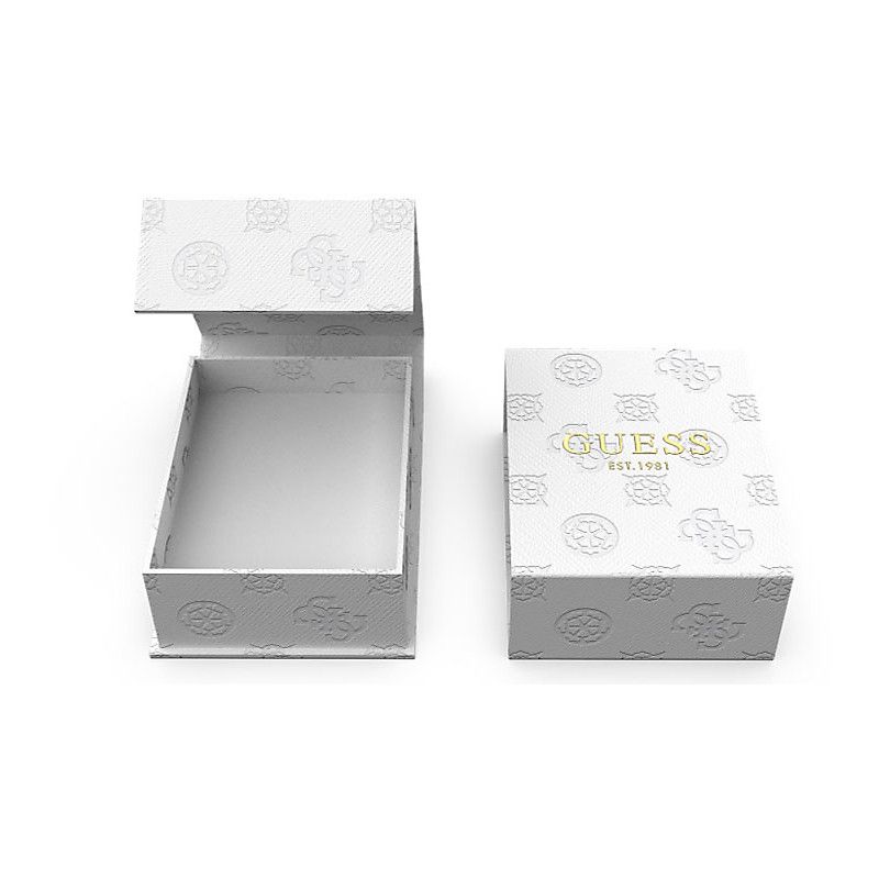 Guess Bracciale Uomo Pelle Nera e Acciaio
