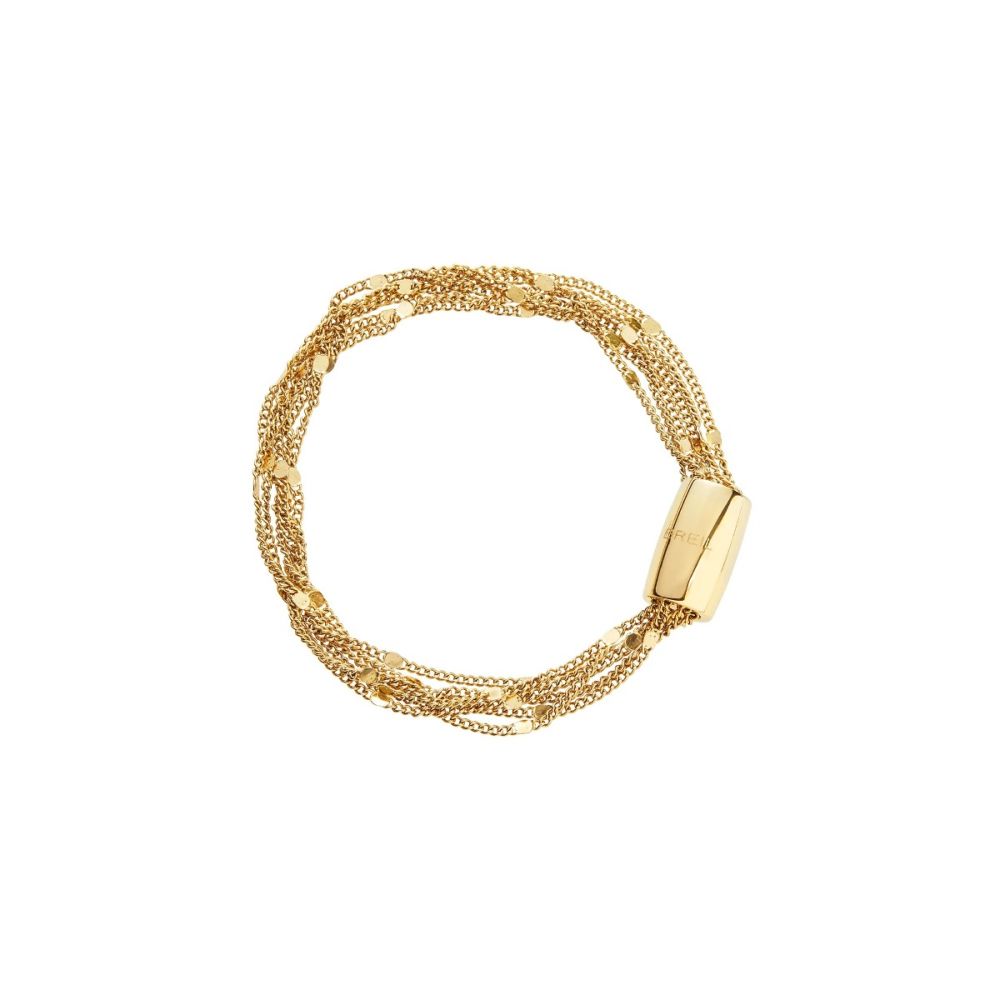 Breil Bracciale Micro Catene Acciaio Gold Magnetica