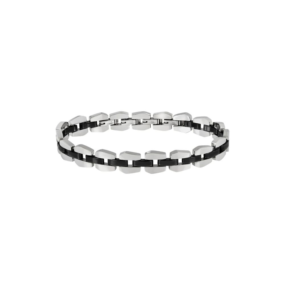 Breil Bracciale Acciaio e Ceramica Nera