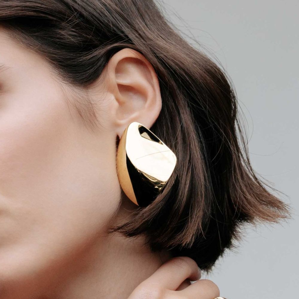 Breil Orecchini Acciaio Dorato Retwist