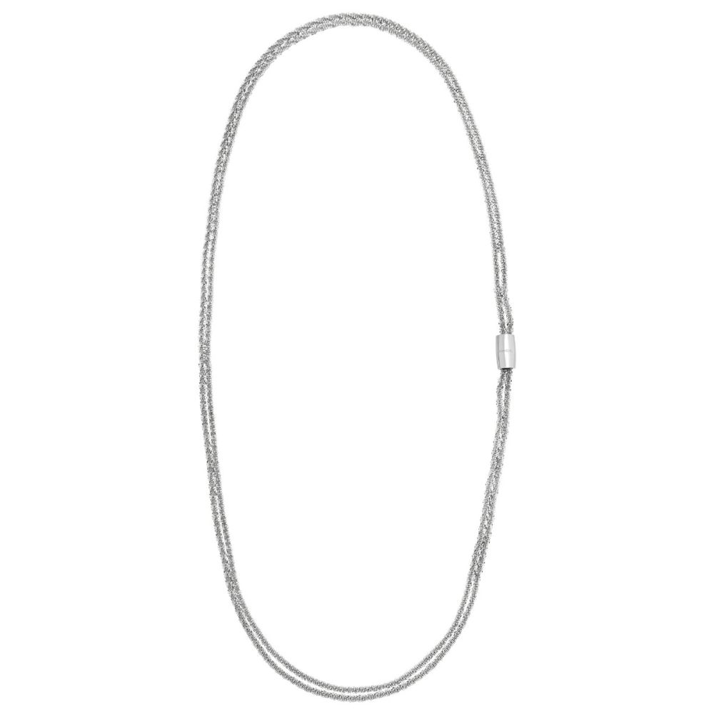 Breil Collana Lunga 2 Fili Acciaio Magnetica