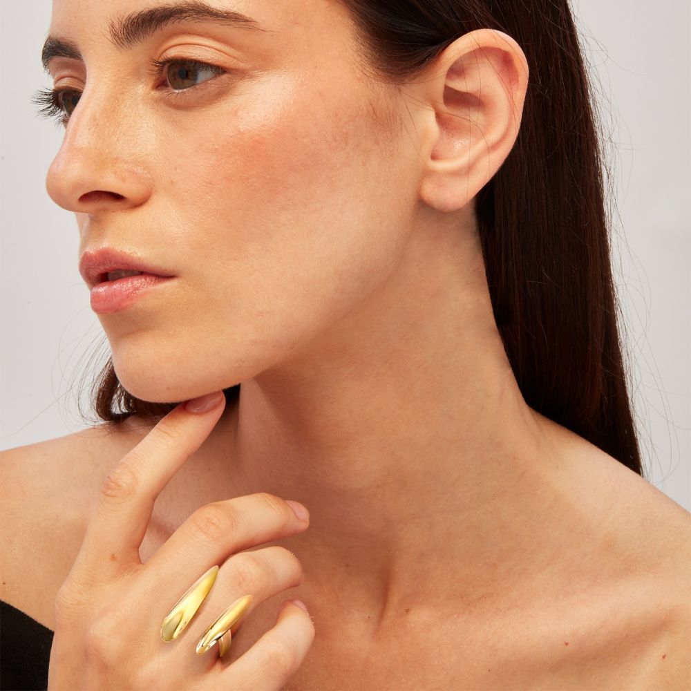 Breil Anello Acciaio Dorato B Whisper