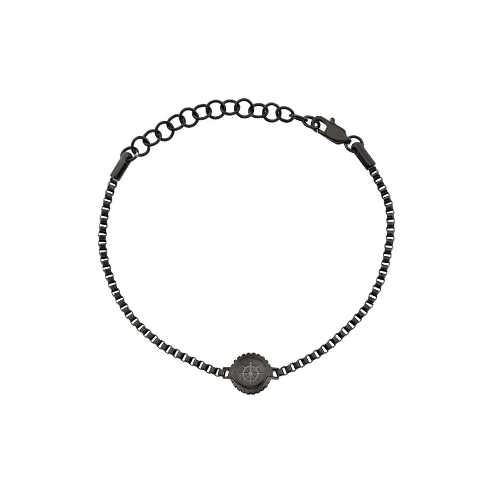 Breil Bracciale Acciaio Nero con Timone Holt