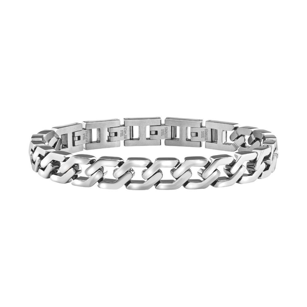 Breil Bracciale Acciaio Catena Esagonale