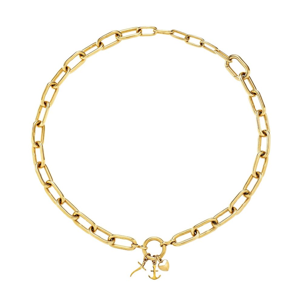 Breil Collana Acciaio Gold Multicharm Love Ties