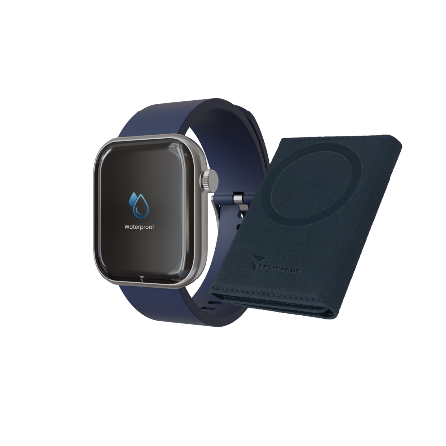 Techmade Smartwatch A.I. Glam Silver-Blu
