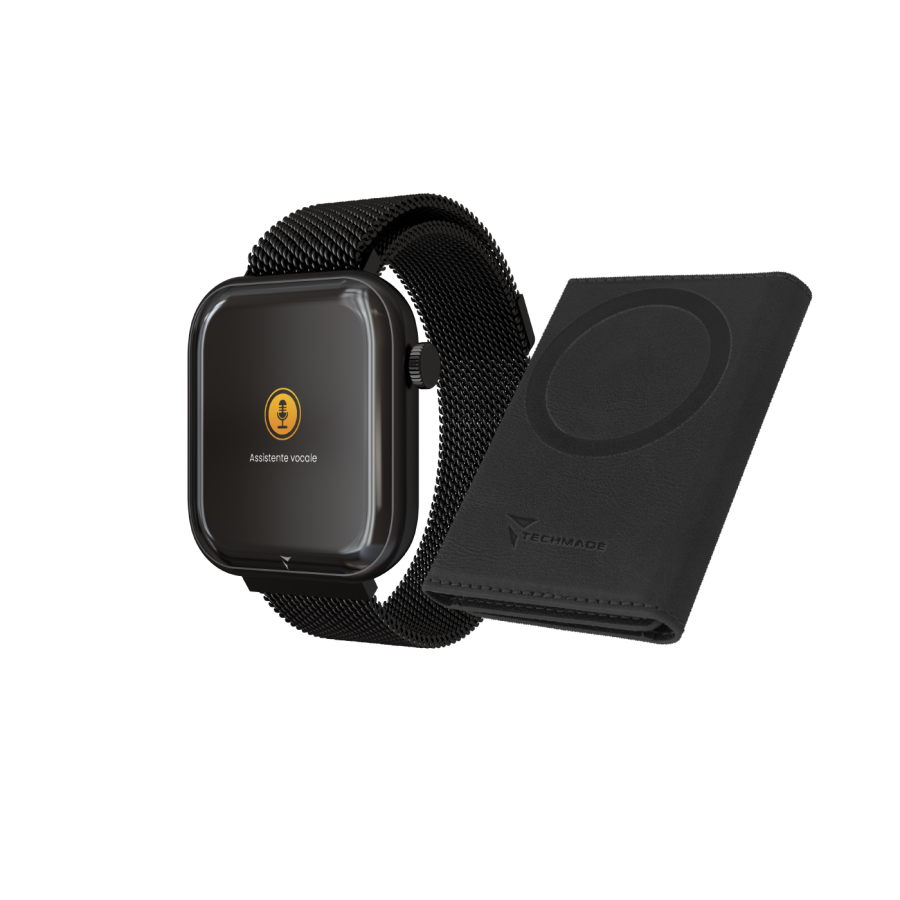 Techmade Smartwatch A.I. Glam Cinturino Nero