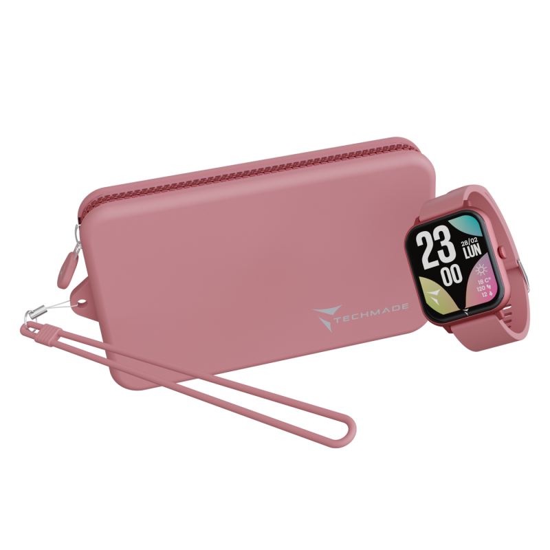 Techmade Smartwatch Glow Rosa Chiaro