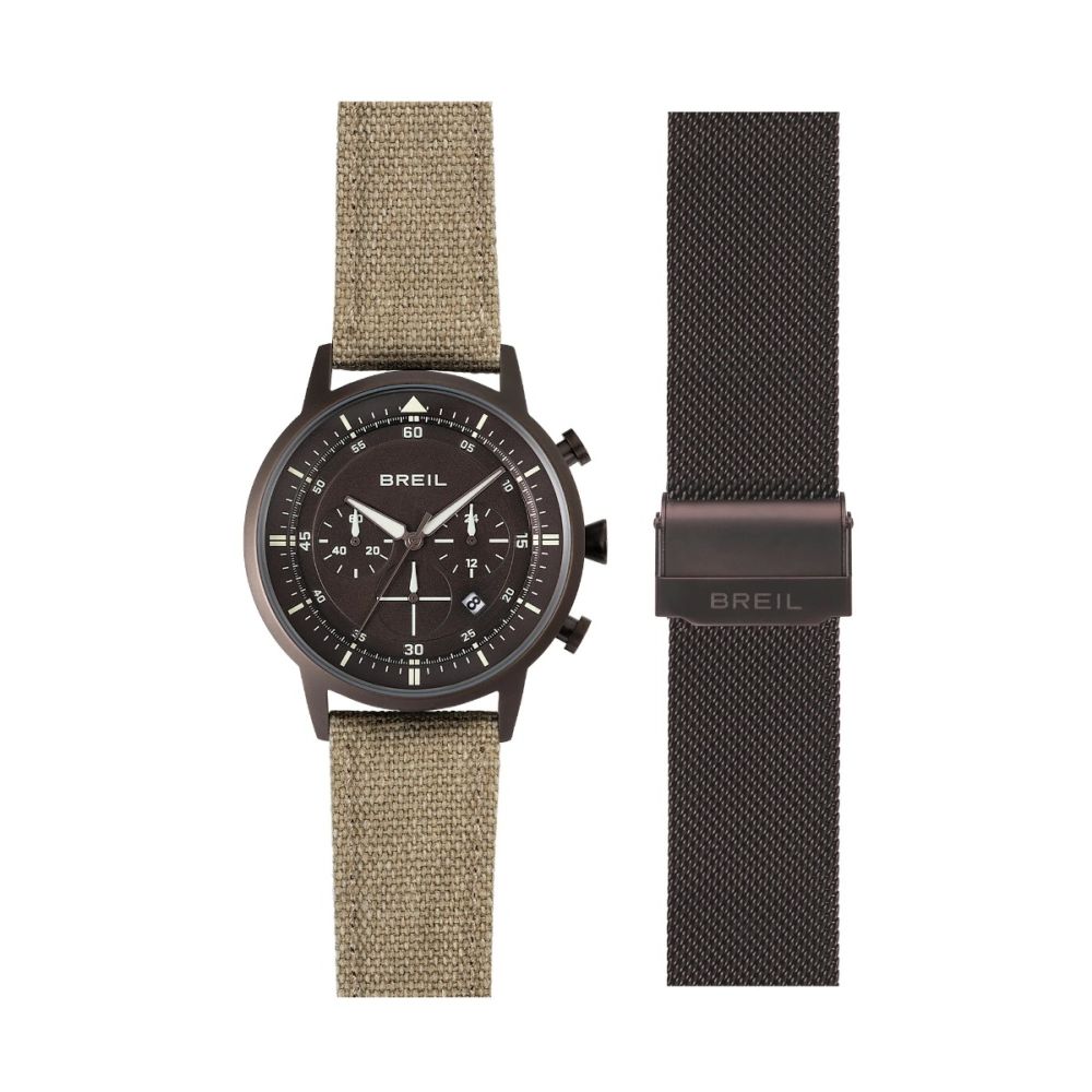 Breil Cronografo Acciaio Marrone Quadrante Marrone Six 3 Nine