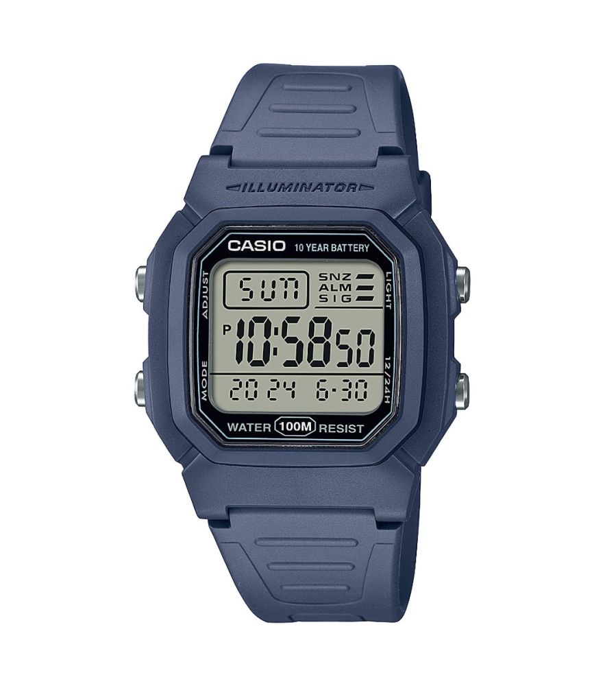 Casio Orologio Resina Digitale Multifunzione W-800H-2AVES