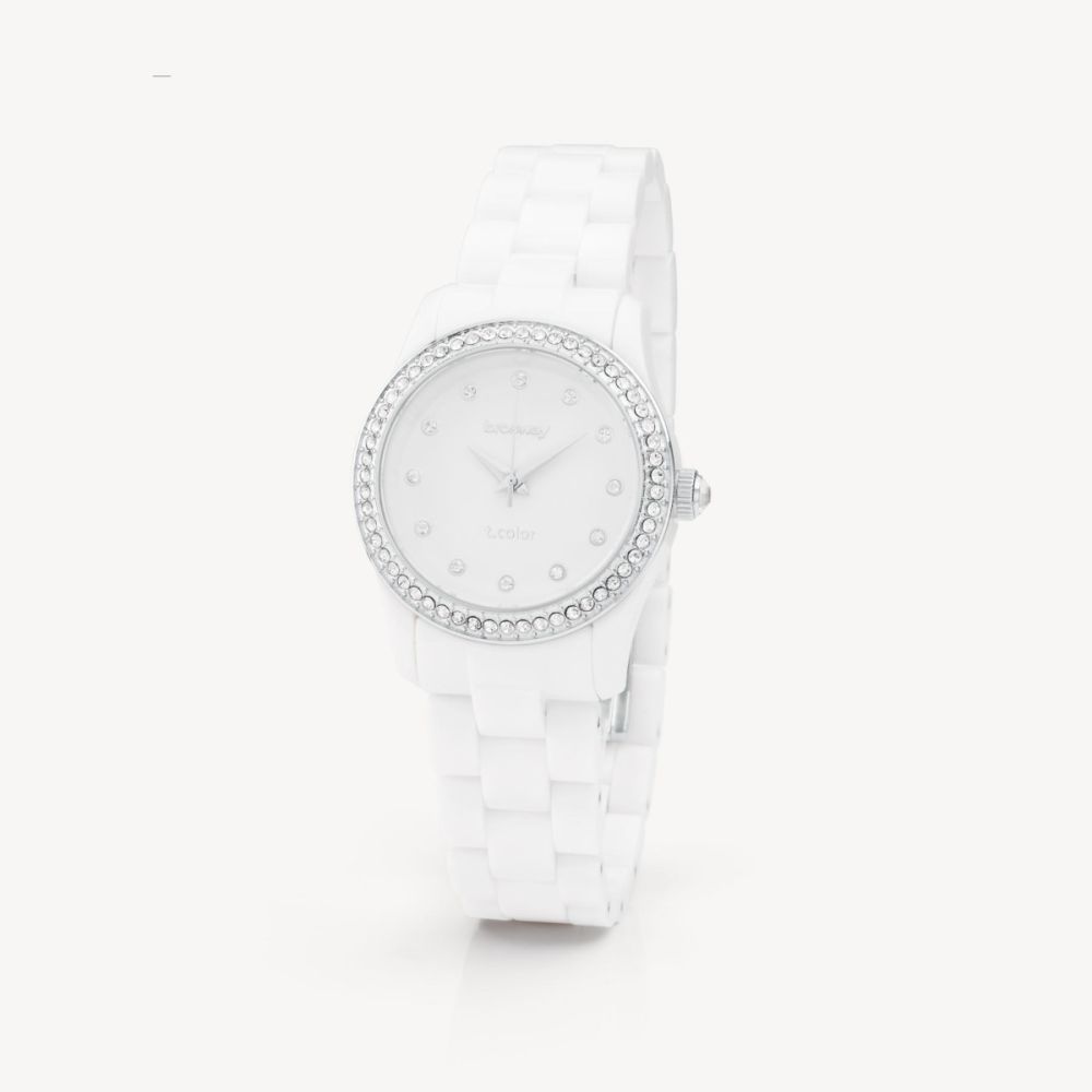 Brosway Orologio Solo Tempo Acciaio Plastica Bianca