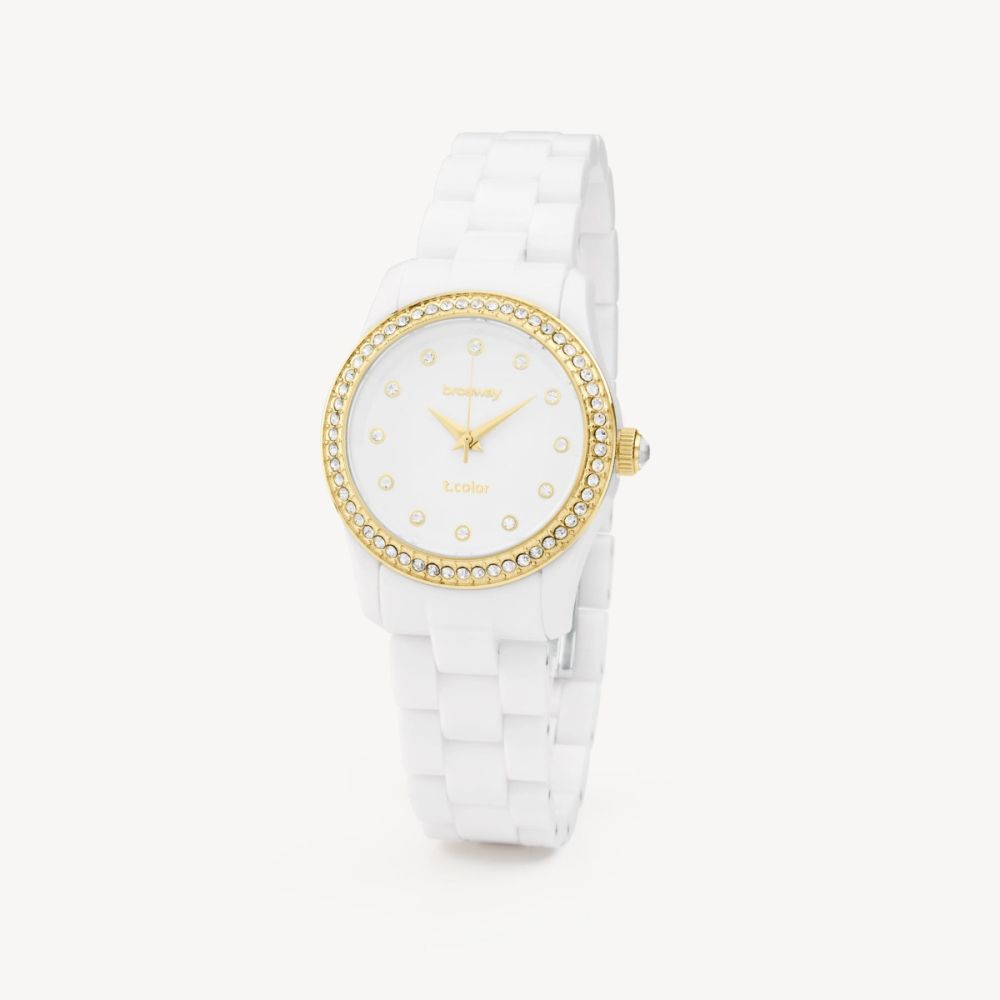Brosway Orologio Solo Tempo Acciaio Plastica Bianca
