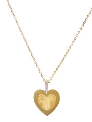 Emotion Collana Acciaio Gold con Cuore 25 mm