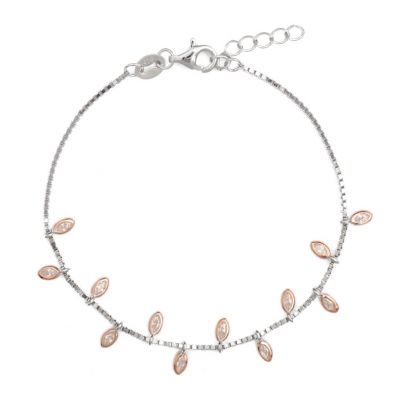 Chimiama Bracciale Donna Argento Bicolore e Strass