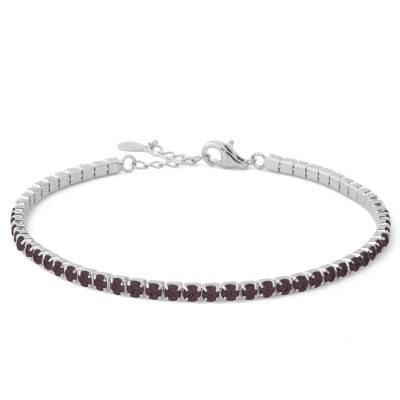 Chimiama Tennis Argento Zirconi Neri