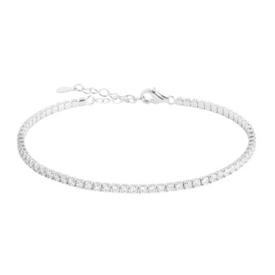 Chimiama Tennis Argento Rodiato Zirconi Bianchi