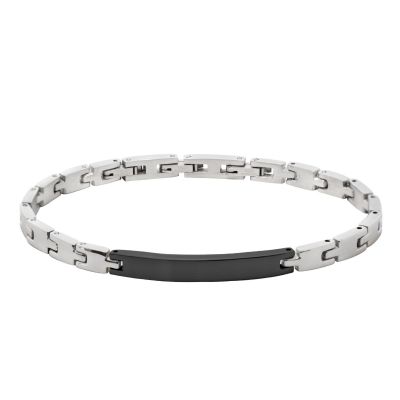 Chimiama Bracciale Acciaio Piastra Pvd Nero