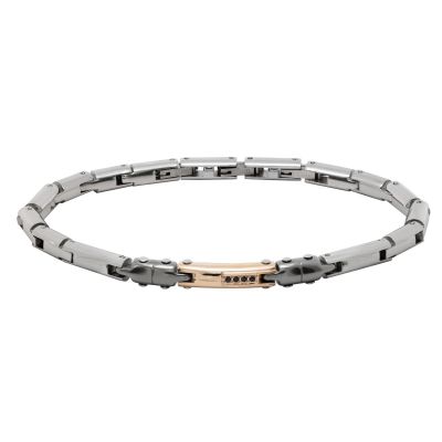 Chimiama Bracciale Acciaio Pvd Rosè e Gunmetal